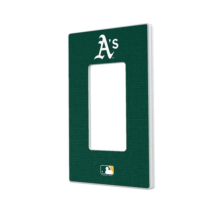 Athletics Solid Single Rocker Light Switch Plate