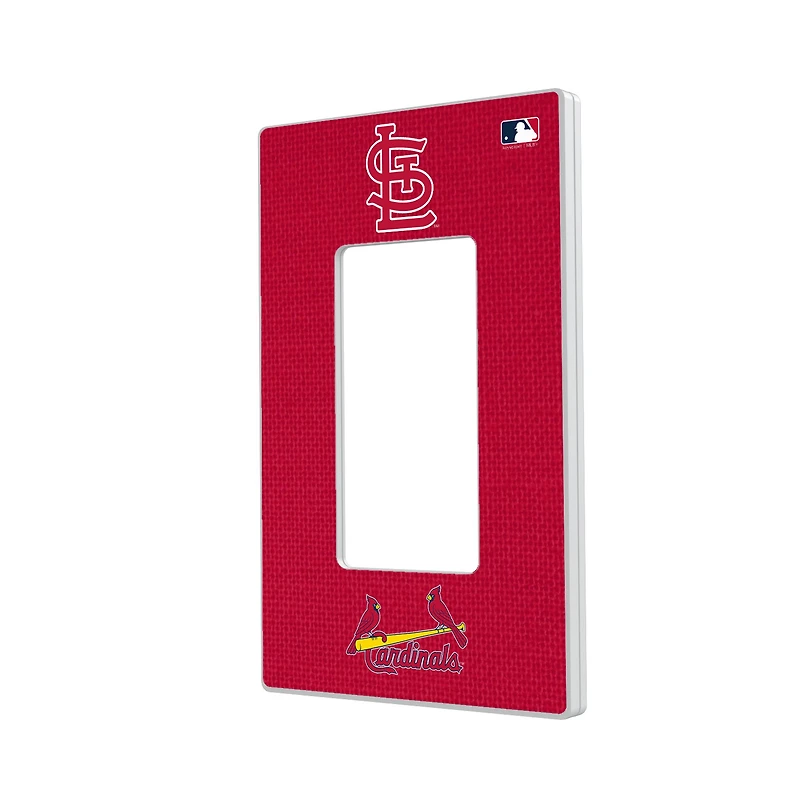 St. Louis Cardinals Solid Single Rocker Light Switch Plate