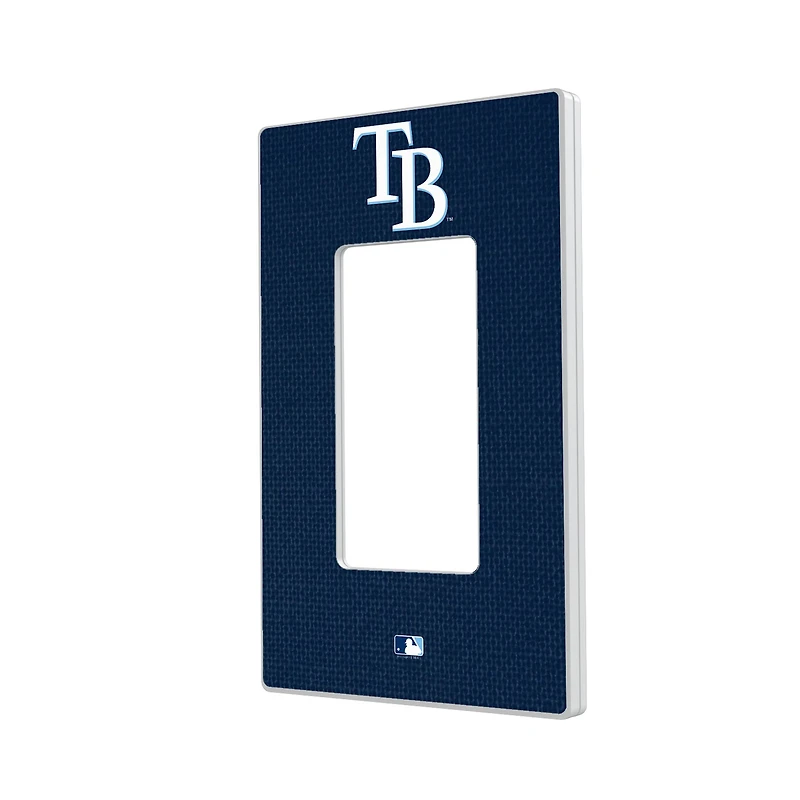 Tampa Bay Rays Solid Single Rocker Light Switch Plate