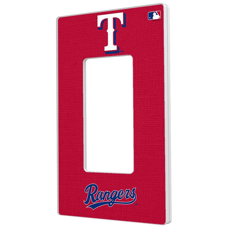 Texas Rangers Solid Single Rocker Light Switch Plate