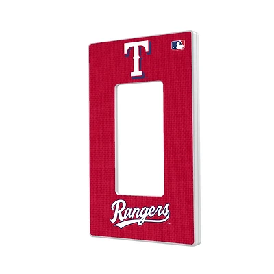 Texas Rangers Solid Single Rocker Light Switch Plate