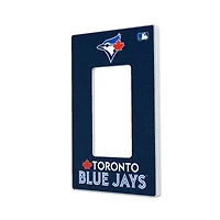 Toronto Blue Jays Solid Single Rocker Light Switch Plate