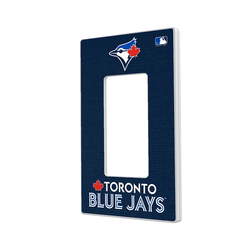 Toronto Blue Jays Solid Single Rocker Light Switch Plate