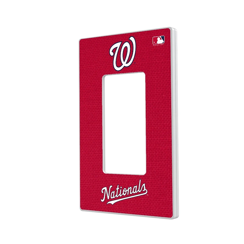 Washington Nationals Solid Single Rocker Light Switch Plate