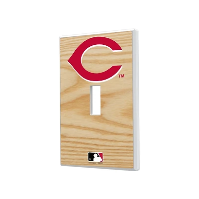 Cincinnati Reds Baseball Bat Design Single Toggle Light Switch Plate