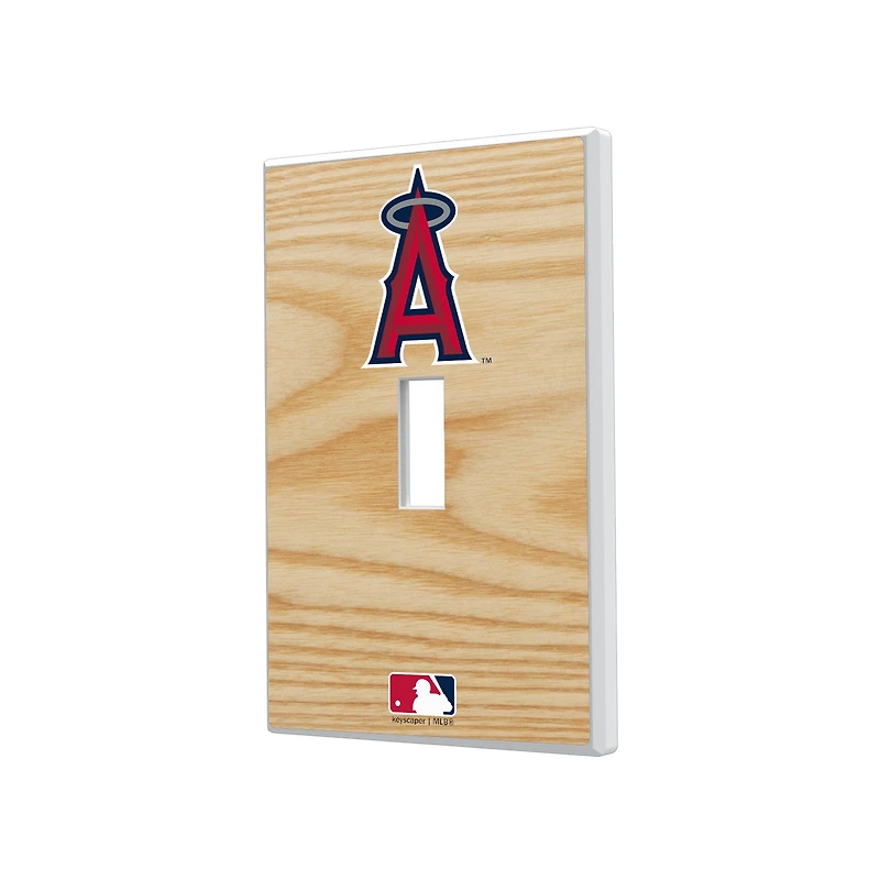 Los Angeles Angels Baseball Bat Design Single Toggle Light Switch Plate