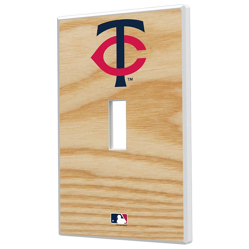 Minnesota Twins Baseball Bat Design Single Toggle Light Switch Plate