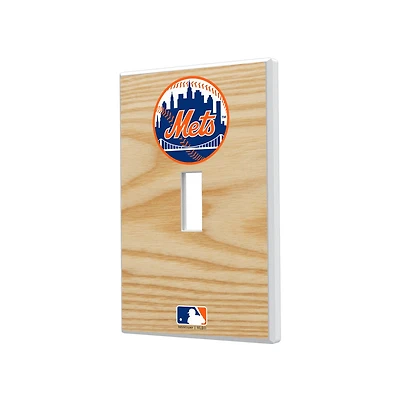 New York Mets Baseball Bat Design Single Toggle Light Switch Plate