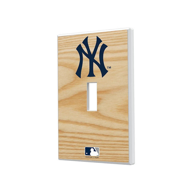 New York Yankees Baseball Bat Design Single Toggle Light Switch Plate