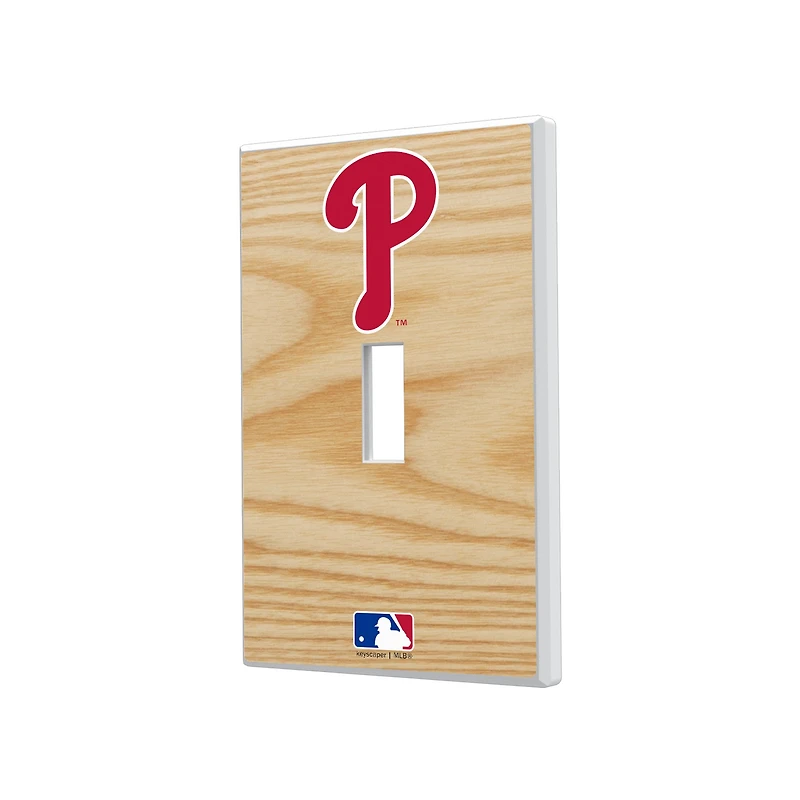 Philadelphia Phillies Baseball Bat Design Single Toggle Light Switch Plate