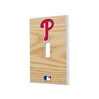 Philadelphia Phillies Baseball Bat Design Single Toggle Light Switch Plate