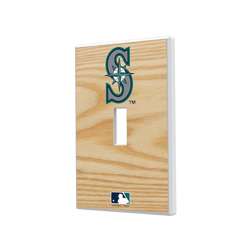 Seattle Mariners Baseball Bat Design Single Toggle Light Switch Plate