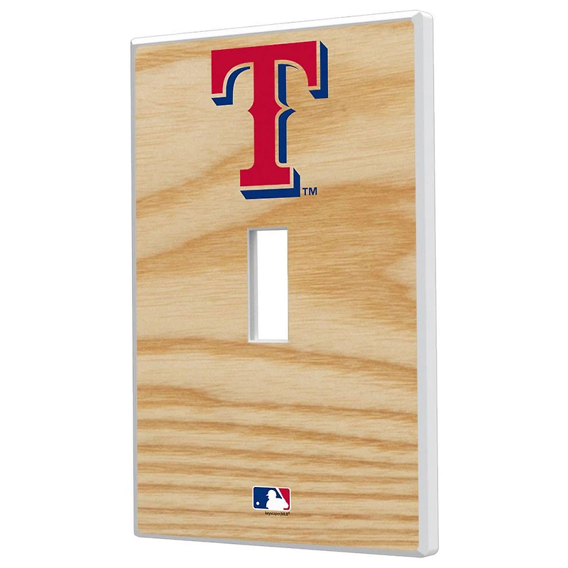 Texas Rangers Baseball Bat Design Single Toggle Light Switch Plate