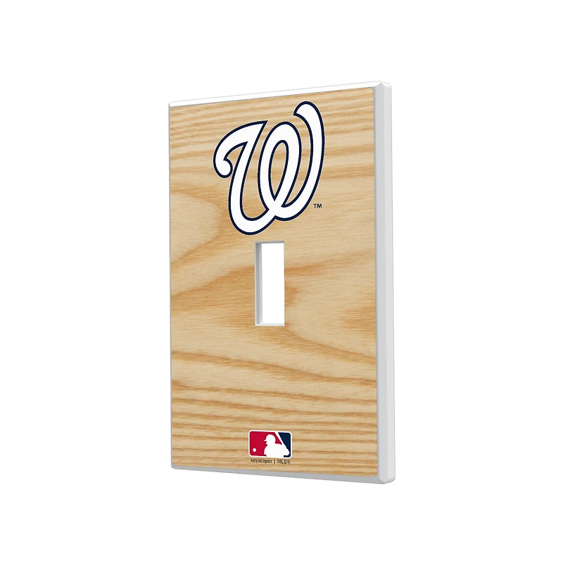 Washington Nationals Baseball Bat Design Single Toggle Light Switch Plate