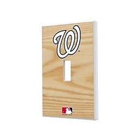 Washington Nationals Baseball Bat Design Single Toggle Light Switch Plate