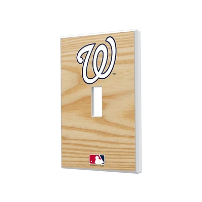 Washington Nationals Baseball Bat Design Single Toggle Light Switch Plate