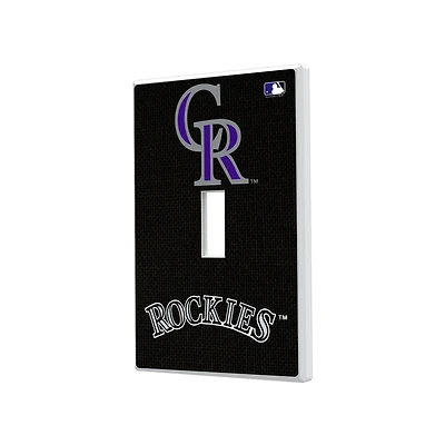 Colorado Rockies Solid Single Toggle Light Switch Plate