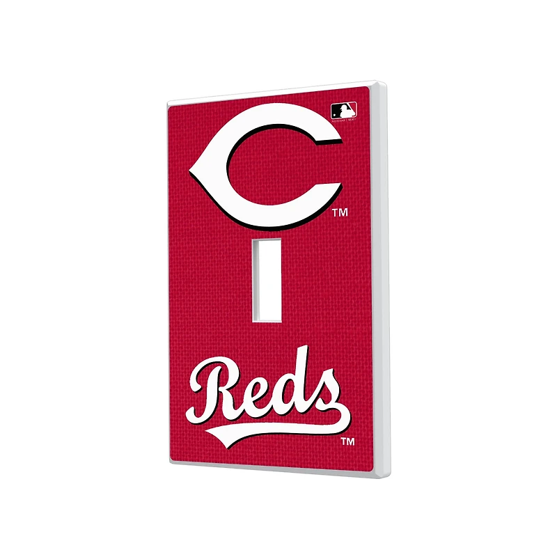 Cincinnati Reds Solid Single Toggle Light Switch Plate