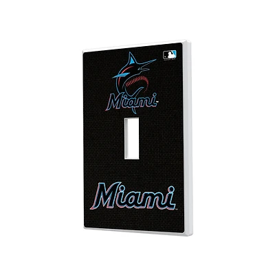 Miami Marlins Solid Single Toggle Light Switch Plate