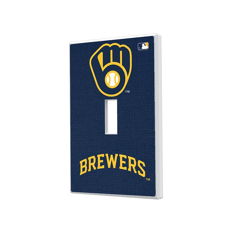 Milwaukee Brewers Solid Single Toggle Light Switch Plate