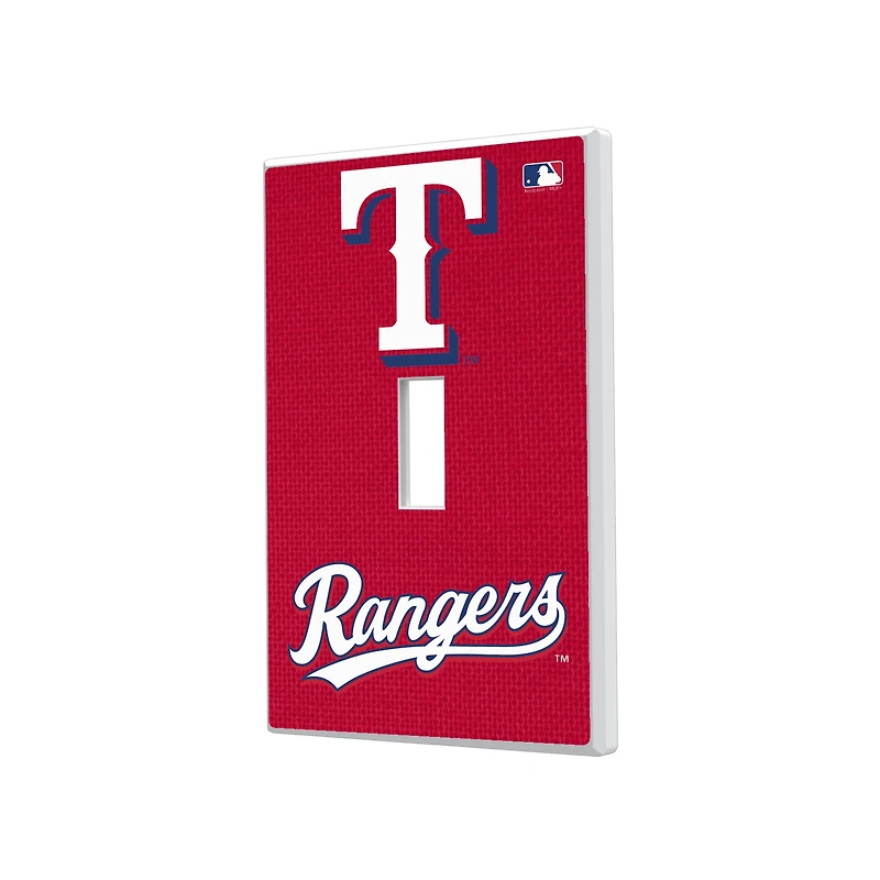 Texas Rangers Solid Single Toggle Light Switch Plate