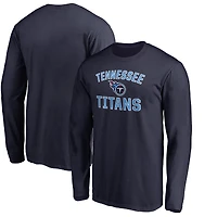 Men's Navy Tennessee Titans Victory Arch Long Sleeve T-Shirt