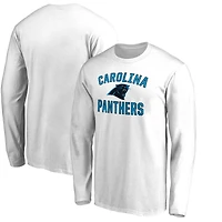 Men's White Carolina Panthers Victory Arch Long Sleeve T-Shirt