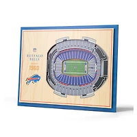IDNA Buffalo Bills 17'' x 13'' 5-Layer StadiumViews 3D Wall Art