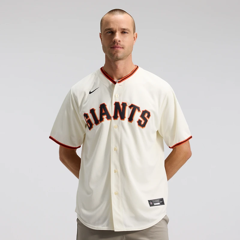 Men's Nike Cream San Francisco Giants Home Replica Team Jersey