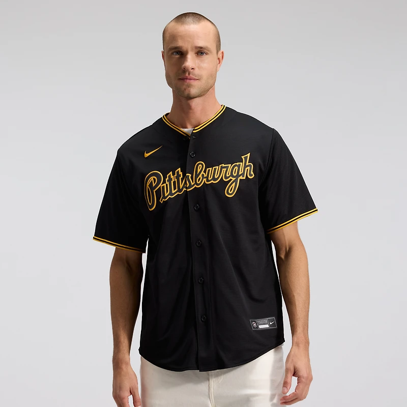 Men's Nike Black Pittsburgh Pirates Alternate Replica Team Jersey