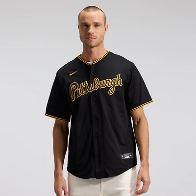Men's Nike Black Pittsburgh Pirates Alternate Replica Team Jersey