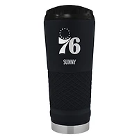 Black Philadelphia 76ers 24oz. Personalized Stealth Draft Tumbler