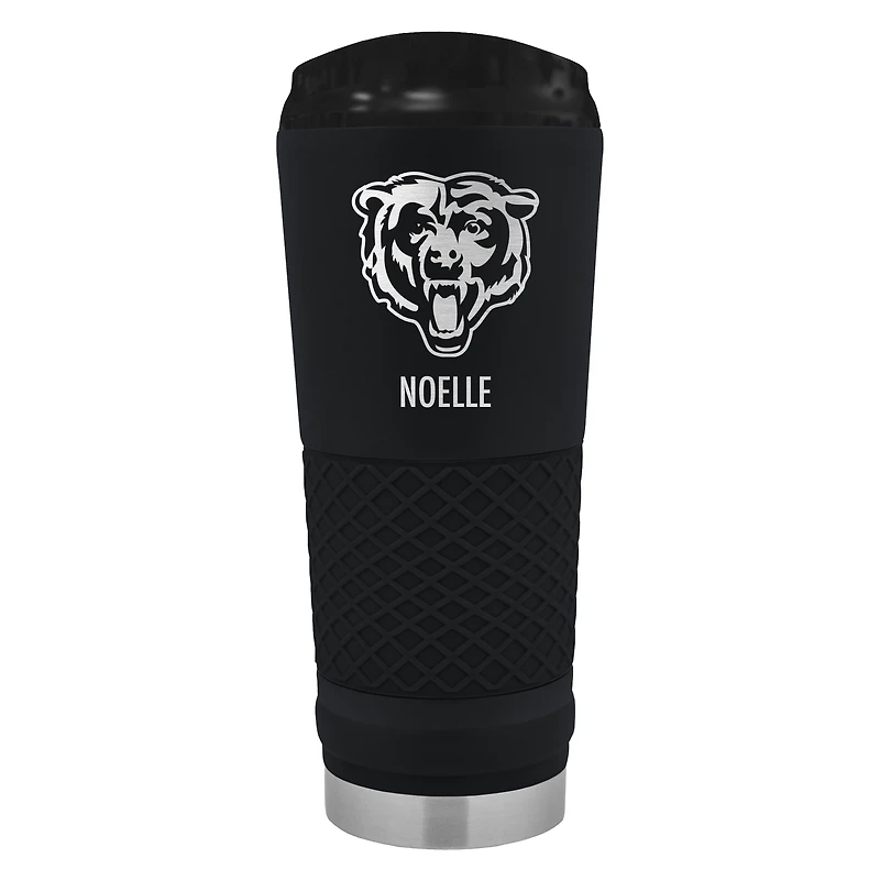 Black Chicago Bears 24oz. Personalized Stealth Draft Tumbler