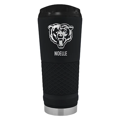 Black Chicago Bears 24oz. Personalized Stealth Draft Tumbler