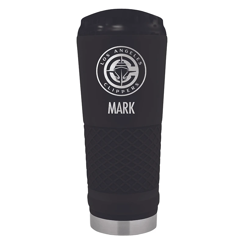 Black LA Clippers 24oz. Personalized Stealth Draft Tumbler