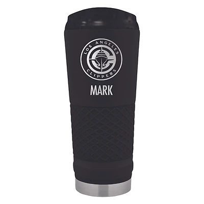 Black LA Clippers 24oz. Personalized Stealth Draft Tumbler
