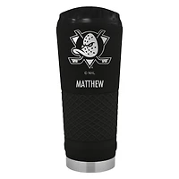Black Anaheim Ducks 24oz. Personalized Stealth Draft Tumbler