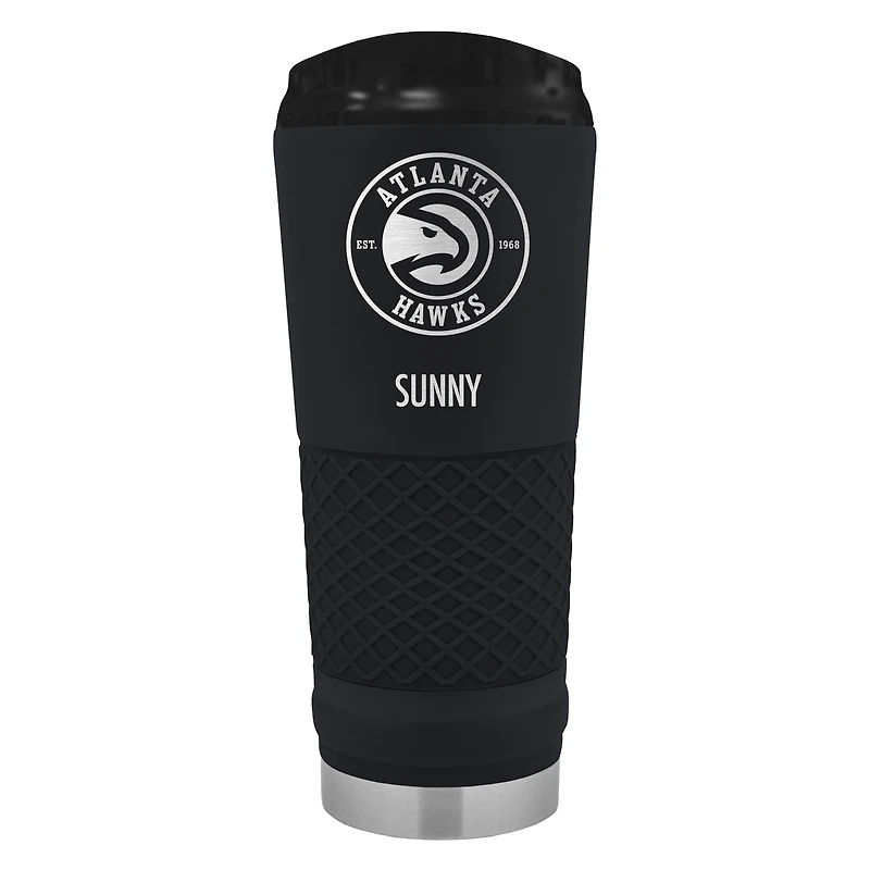 Black Atlanta Hawks 24oz. Personalized Stealth Draft Tumbler
