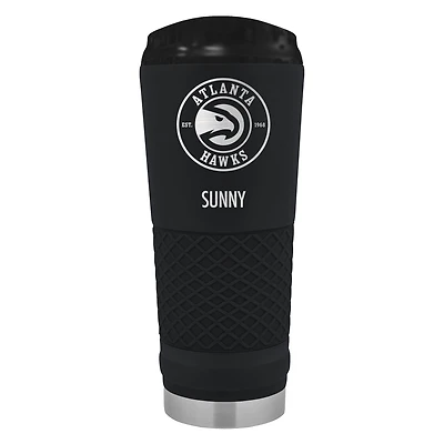 Black Atlanta Hawks 24oz. Personalized Stealth Draft Tumbler