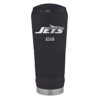 Black New York Jets 24oz. Personalized Stealth Draft Tumbler