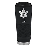 Black Toronto Maple Leafs 24oz. Personalized Stealth Draft Tumbler