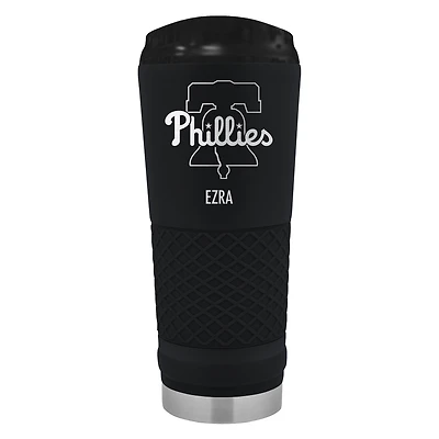 Black Philadelphia Phillies 24oz. Personalized Stealth Draft Tumbler