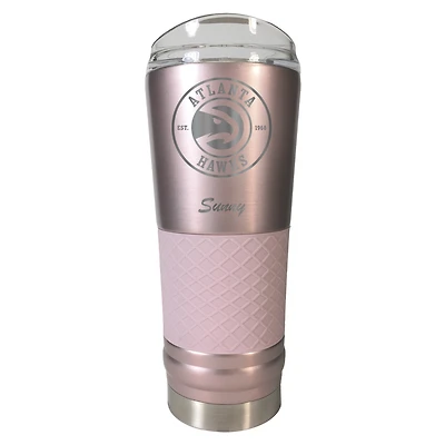 Atlanta Hawks 24oz. Personalized Rose Gold Draft Tumbler