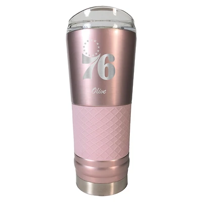 Philadelphia 76ers 24oz. Personalized Rose Gold Draft Tumbler