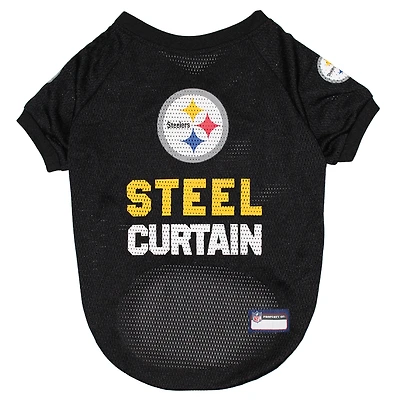Black Pittsburgh Steelers NFL Novelty Dog Jersey