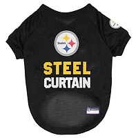 Black Pittsburgh Steelers NFL Novelty Dog Jersey