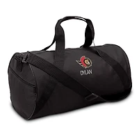 Youth Black Ottawa Senators Personalized Duffle Bag