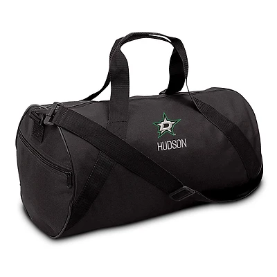 Youth Black Dallas Stars Personalized Duffle Bag