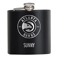 Black Atlanta Hawks 6oz. Personalized Stealth Hip Flask