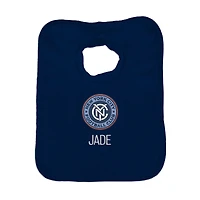 Infant Navy New York City FC Personalized Bib